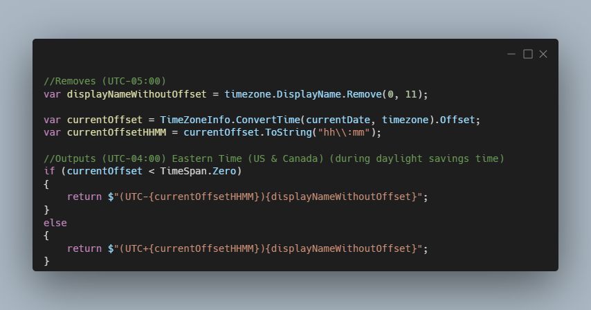 Js Date Timezone Offset