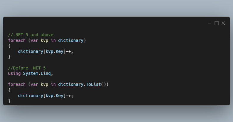 c-change-a-dictionary-s-values-in-a-foreach-loop-makolyte