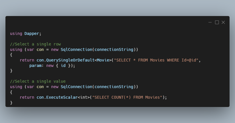 c-select-a-single-row-with-dapper-makolyte