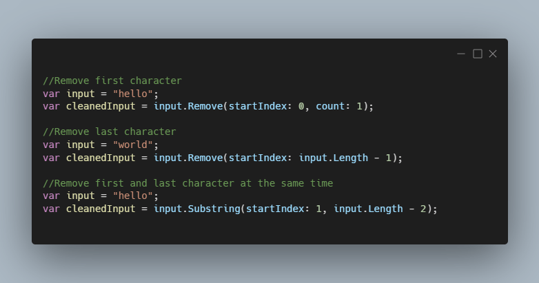 c-remove-first-or-last-character-from-a-string-makolyte